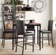 Titus Furniture Black 5 Piece Dining Set-0