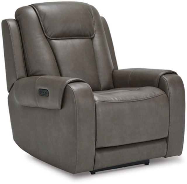 Signature Design by Ashley® Card Player Smoke Power Recliner-0
