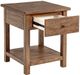 Coaster® Payne Distressed Brown Wood End Table with Shelf-1