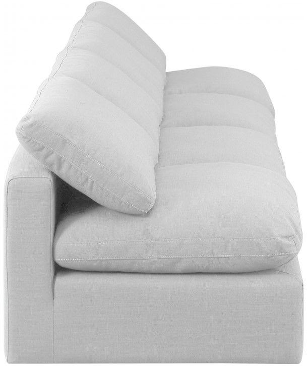 Meridian Furniture Indulge 4-Piece White Sofa-2