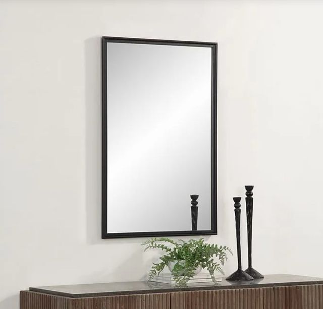 Renwil® Lausanne Matte Black Accent Mirror-4