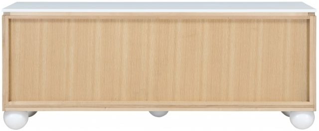 Meridian Furniture Cardiff White/Natural Sideboard-3