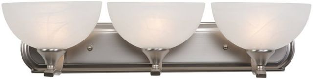 YHD Glacier Point Ivory Cloud/Satin Nickel 3-Light Incandescent Vanity Lighting-2