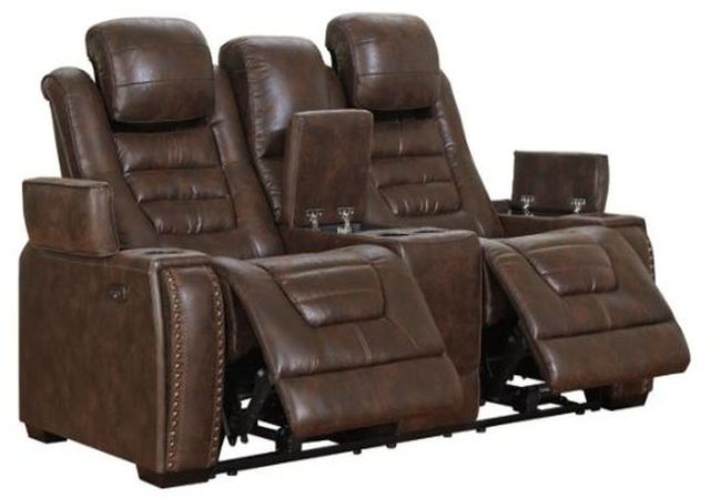 Signature Design by Ashley® Game Zone 2-Piece Bark Living Room Set with Power Reclining Sofa-2