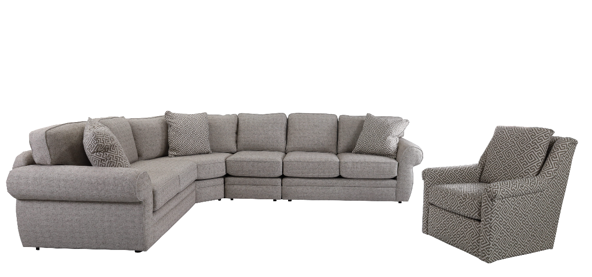 England Furniture Becca Pewter Swivel Chair | Miskelly Furniture