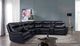 Furniture of America® Braylee 7-Piece Dark Navy Manual Reclining L-Shaped Sectional-2