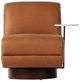 Four Hands Bronwyn Leather Swivel Chair with Side Table-0