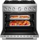 KitchenAid® 36" Stainless Steel 6 Burner Pro Style Dual Fuel Range with No Preheat Air Fry Mode-3