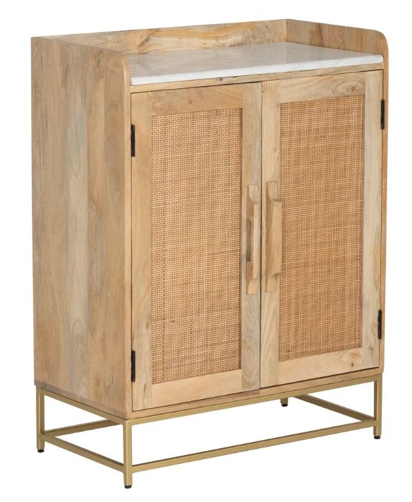 Powell® Raphael Natural Bar Cabinet-0