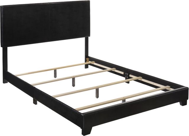 Crown Mark Erin Black Queen Upholstered Panel Bed-1