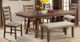 Elements International Jax 6-Piece Cherry/Cream/Walnut Ladder Back Dining Set-4