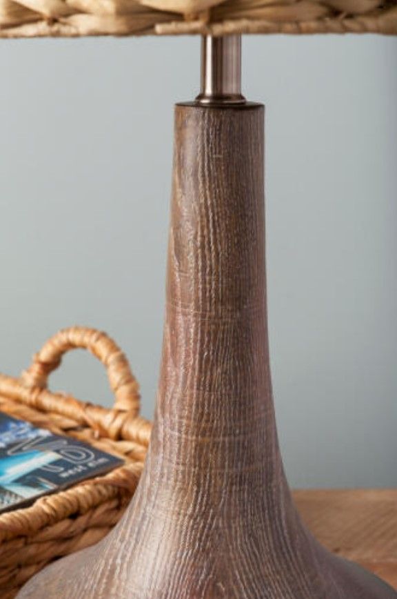 Surya Carson Bleached Dark Brown Table Lamp-3