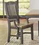 A-America® Port Townsend Gull/Seaside Pine Slatback Dining Arm Chair-1