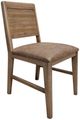 International Furniture Direct Mezquite Brown Upholstered Seat Side Chair-0