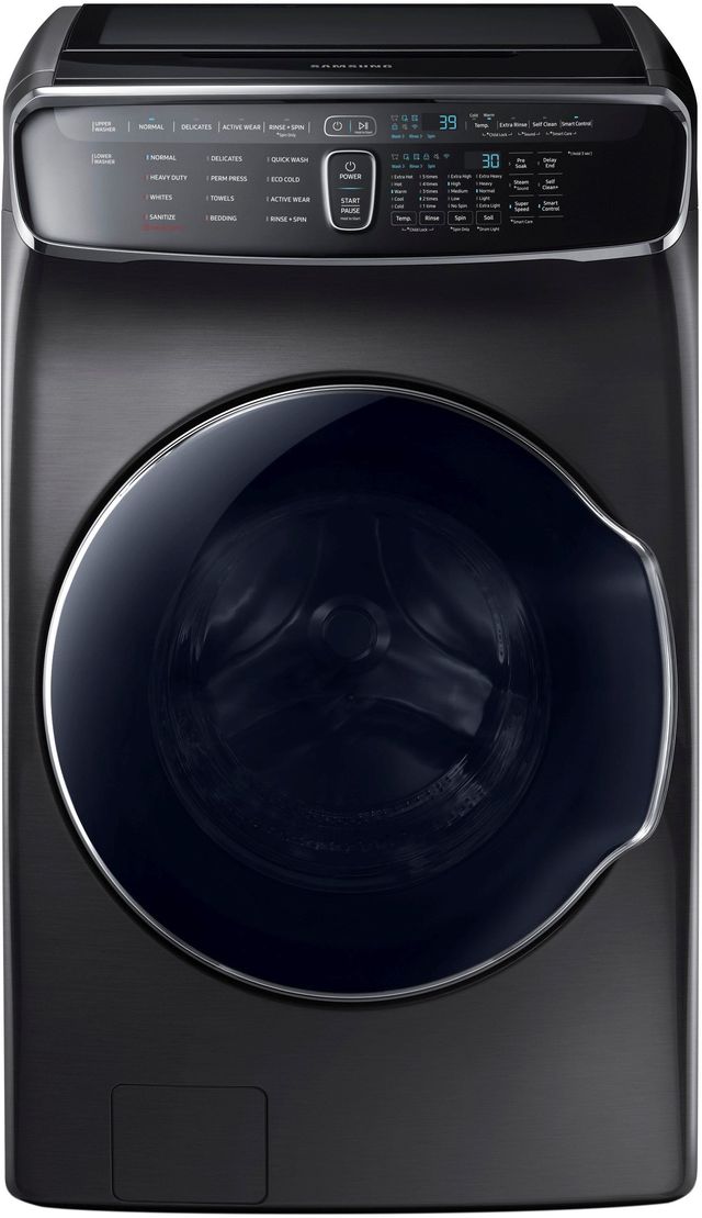 Samsung 6.0 Cu. Ft. Fingerprint Resistant Black Stainless Steel Front Load Washer-0
