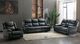 Mazin Furniture Bartholomew Black Manual Reclining Sofa-4