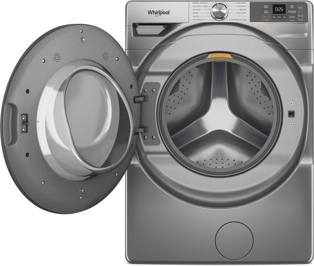 Whirlpool® 4.5 Cu. Ft. Radiant Silver Front Load Washer -1