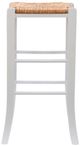 Linon Venezia 2-Piece White Rush Seat Backless Bar Stool Set-3
