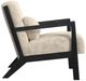 Elements International Marina Brushed Espresso/Langley Cream Accent Chair-3