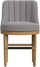 Elements International Carmen Gray/Natural Swivel Counter Stool -1