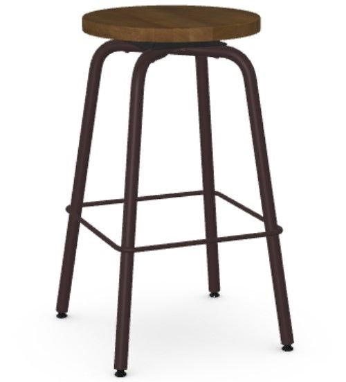Amisco Customizable Button Swivel Counter Stool-0