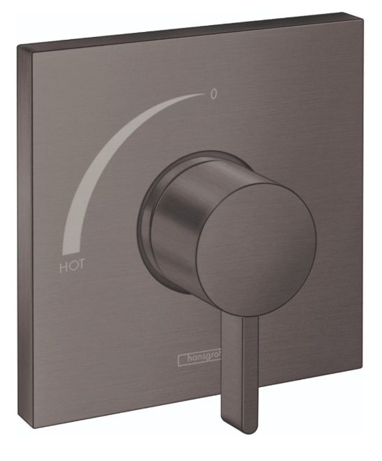 Hansgrohe Ecostat Square Brushed Black Chrome Pressure Balance Trim-0