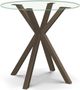 Amisco Customizable Asterisk Clear Round Counter-Height Table-0