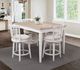 American Woodcrafters Beach Comber Weathered White Swivel Counter Stool-3