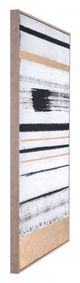 Zuo® Vertical Brush Strokes Black and Gold Canvas-2