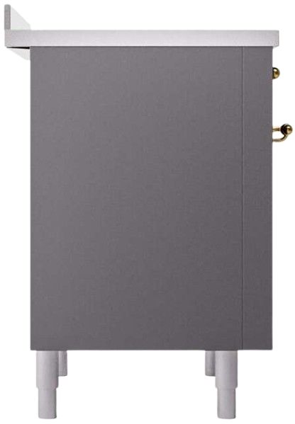 Ilve® Nostalgie II Series 36" Matte Graphite Pro Style Induction Range-3