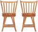 Linon Leeville 2-Piece Medium Oak Side Chair-5