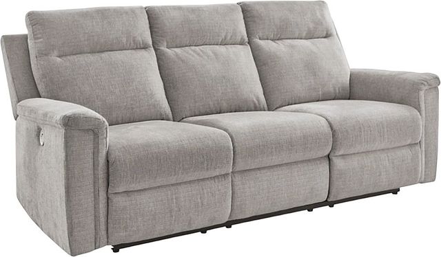 Signature Design by Ashley® Barnsana Ash Power Reclining Sofa-0