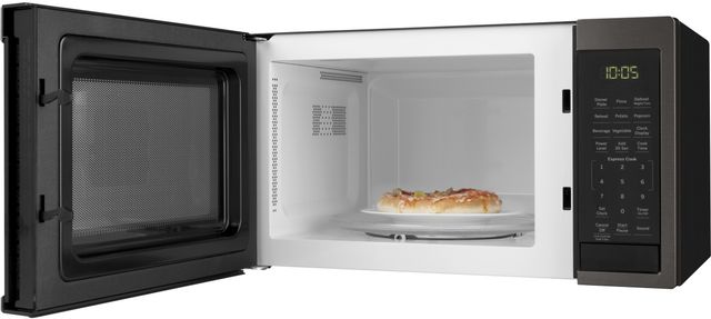 GE® 0.9 Cu. Ft. Black Stainless Steel Countertop Microwave-2