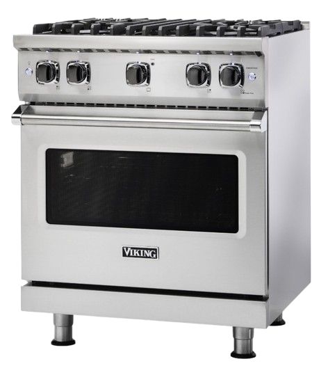 Viking® 30'' Blush Sealed Burner Pro Style Gas Range-3