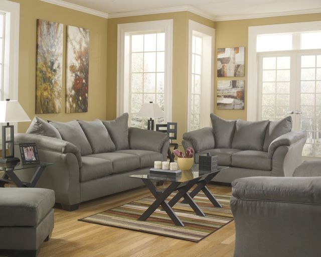 Signature Design by Ashley® Darcy Cobblestone Sofa-3