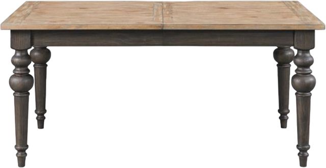 Riverside Furniture Harper Snowy Desert Rectangular Dining Table with Matte Black Base-1