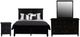 New Classic® Home Furnishings Tamarack 4-Piece Black Queen Panel Bedroom Set-0