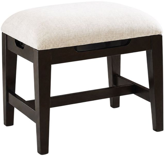 aspenhome® Sutton French Roast/White Stool-0