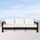 Enclover Hickory Black/White Sofa-1