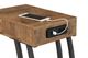 Coaster® Troy Antique Nutmeg Accent Chairside Table with Black Metal Base -1
