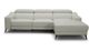 VIG Furniture Modrest Rampart White Right Arm Facing Sectional Sofa with Recliner-1