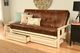 Kodiak Furniture Monterey Oregon Trail Saddle/Antique White Full Storage Futon with Mattress-1
