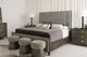 Bernhardt Linea Cerused Charcoal/Gray Upholstered Bench-1