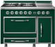 Viking® Tuscany 48" Ivy Pro Style Dual Fuel Range with 2 Induction-0