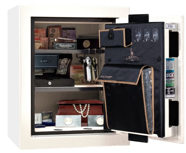 Liberty Safe Premium Home White Marble 08 Gun Safe-1