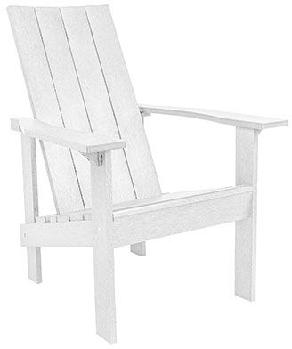 C R Plastics Modern White Adirondack Chair