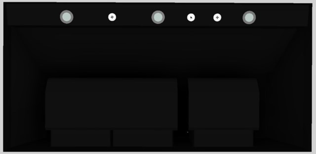 Vent-A-Hood® 48" Black Wall Mounted Liner Insert-2