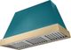 AGA Euclid 48" Salcombe Blue Wall Mounted Range Hood  with Brushed Brass Trim-0