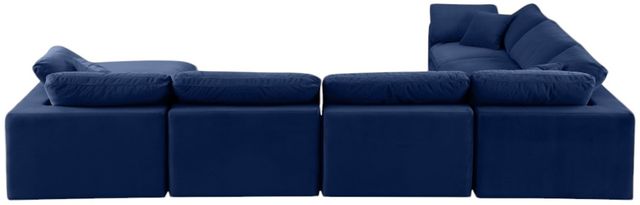 Meridian Furniture Comfy 7-Piece Navy Velvet Sectional-3