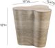 TOV Furniture Slab Travertine 18" Concrete Indoor/Outdoor Side Table-2